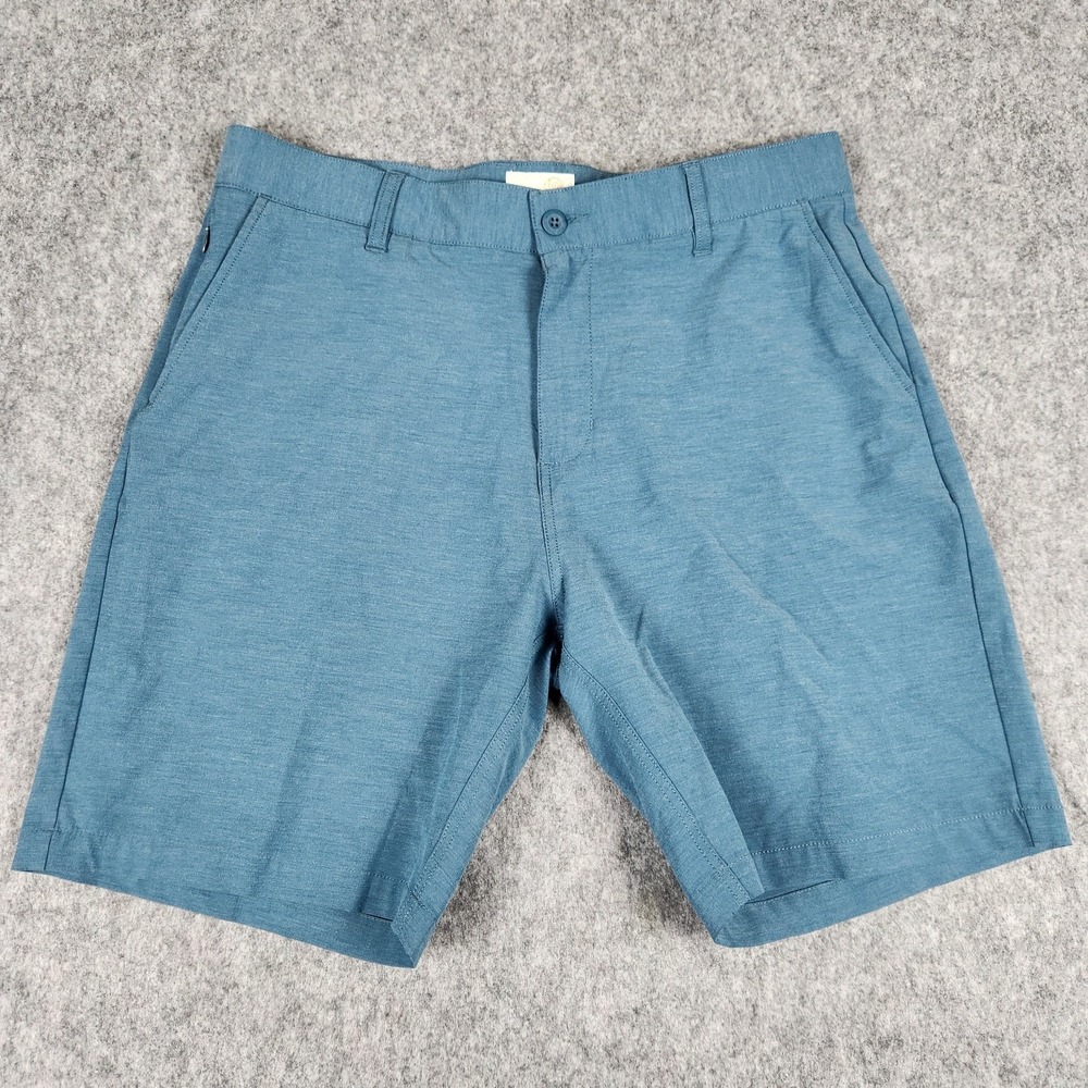 Reyn Spooner 24 7 Performance Hybrid Shorts Men 34 Blue Stretch‎ Casual Golf